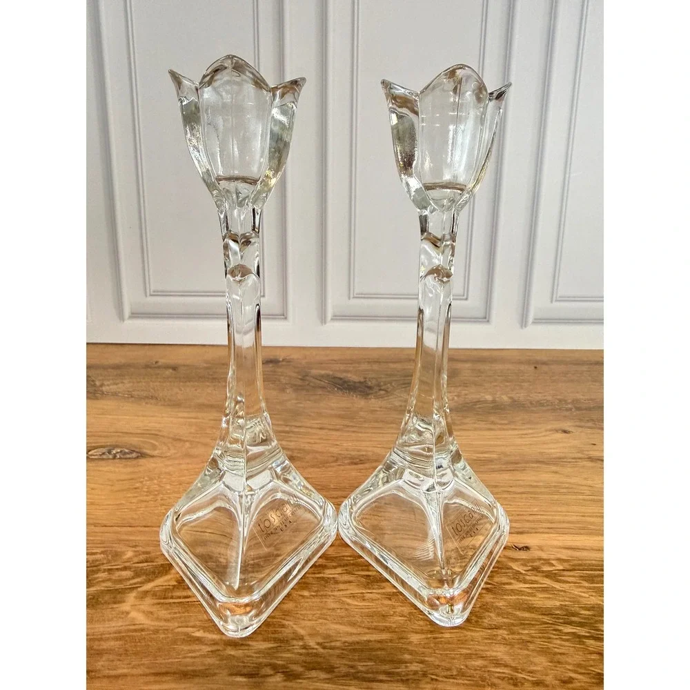 Vintage Pair Crystal‎ Tulip 8